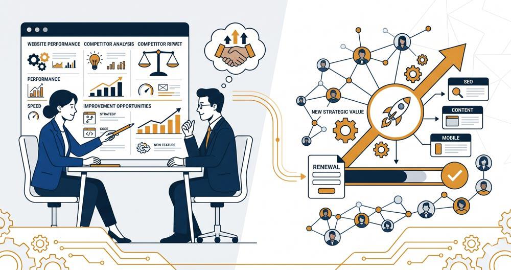 Come rinnovare i contratti con i clienti web e aumentare il valore nel tempo