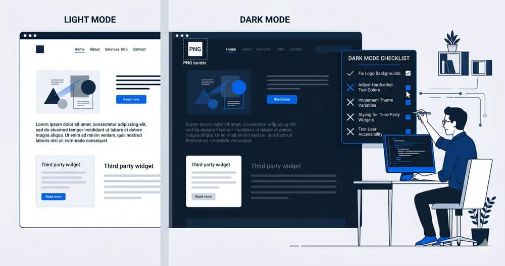 Dark mode sui siti web: quando ha senso e come evitare i problemi